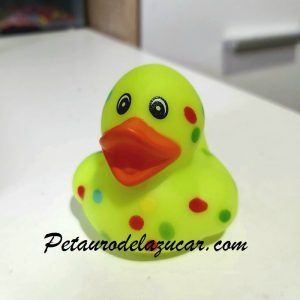 Patito de Goma Lima con Topos petauro del azúcar
