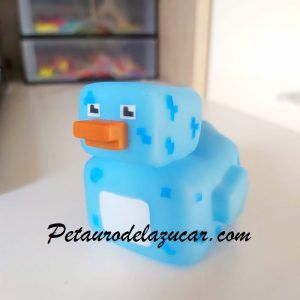 Patito de Goma Minecraft Azul petauro del azúcar