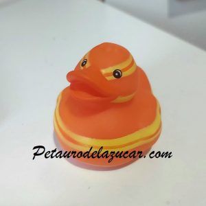 Patito de Goma Naranja a Rayas petauro del azúcar