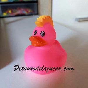 Patito de Goma Punk Rosa petauro del azúcar