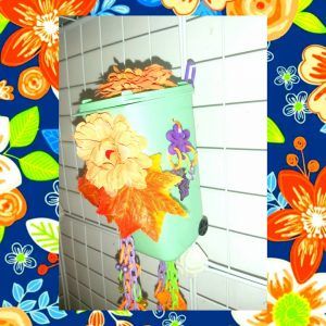Juguete Contenedor Verde Naranja y Violeta Petauro del Azúcar