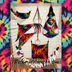 Set Tela Polar Espirales Multicolor Petauro del Azúcar