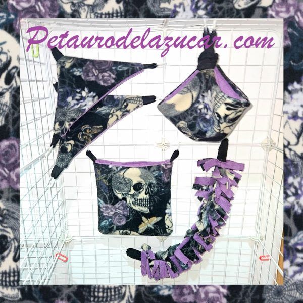 Set Tela Polar Calaveras Petauro del Azúcar