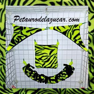 Set Tela Polar Cebra Lima (4 piezas) Petauro del Azúcar