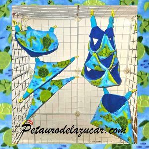 Set Tela Polar Tortugas (5 piezas) Petauro del Azúcar