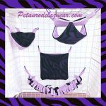 Set Tela Polar Cebra Violeta Petauro del Azúcar