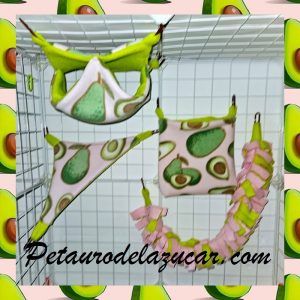 Set Tela Polar Aguacate (4 piezas) Petauro del Azúcar