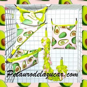 Set Tela Polar Aguacate (6 piezas) Petauro del Azúcar