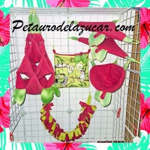 Set Tela Polar Sugar Gliders Mosaics (6 piezas) Petauro del Azúcar