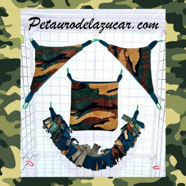 Set Tela Polar Camuflaje Petauro del Azúcar