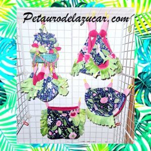 Set Tela Polar Floral (4 piezas) Petauro del Azúcar