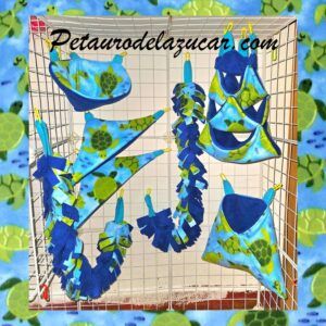 Set Tela Polar Tortugas (7 piezas) Petauro del Azúcar