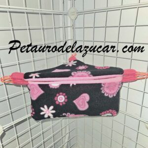 Nido Cesta Esquinera Talla M Flores y Corazones Petauro del Azúcar