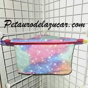 Nido Cesta Esquinera Talla XL Nubes Multicolor Petauro del Azúcar