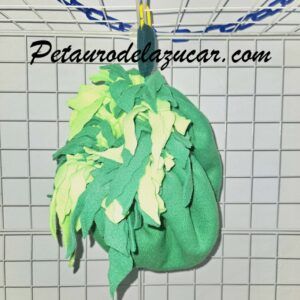 Nido Blossom Talla XL Verde Lima y Verde Botella con Flecos Petauro del Azúcar