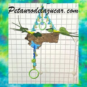 Juguete Corcho Azul Verde Amarillo Petauro del Azúcar