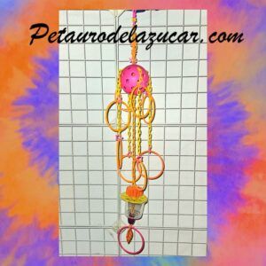 Juguete Bola M Rosa Amarillo y Naranja petauros del azúcar