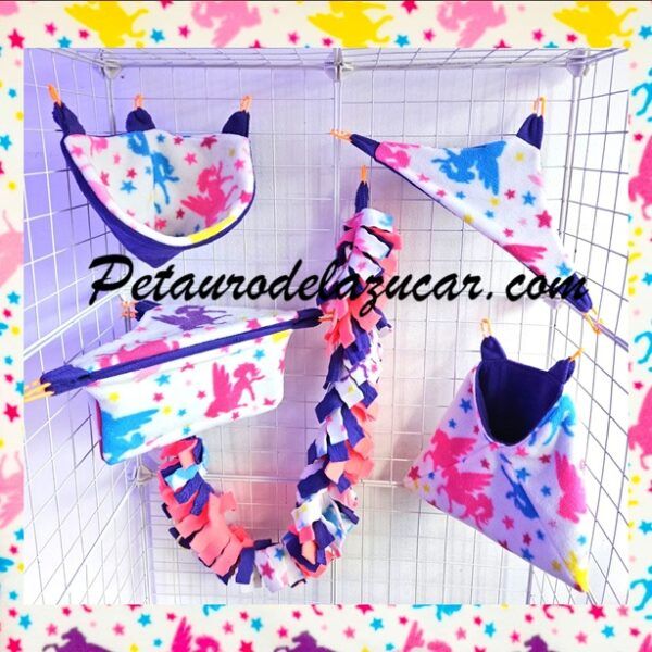 Set Tela Polar Pegasos 6 piezas Petauro del Azúcar