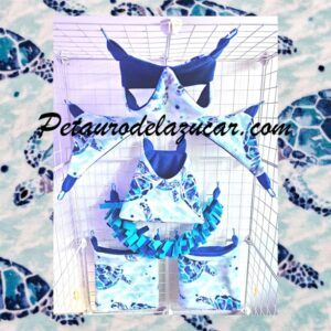 Set Tela Polar Tortugas Marinas (7 piezas) Petauro del Azúcar